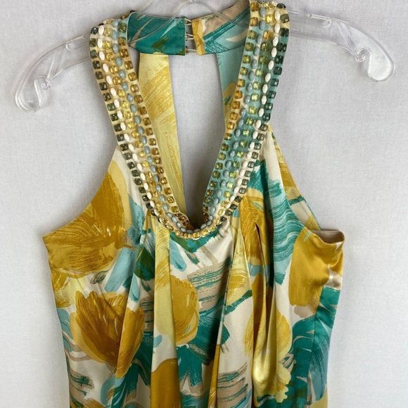 BCBGMAXAZRIA Pattern Silk Dress - Picture 2 of 9